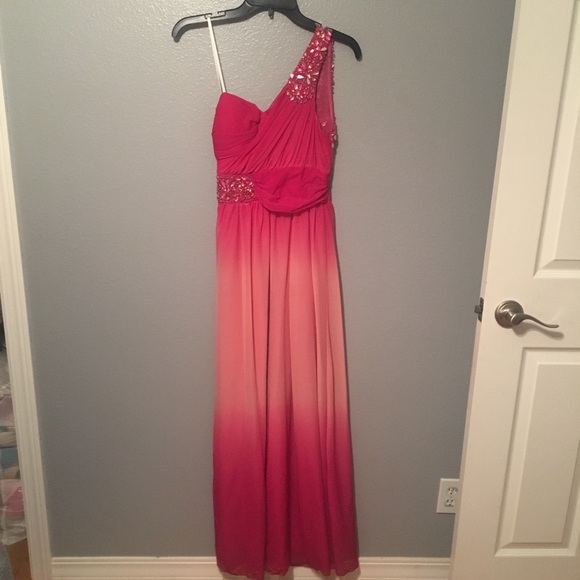 Pink Ombre Prom Dresses